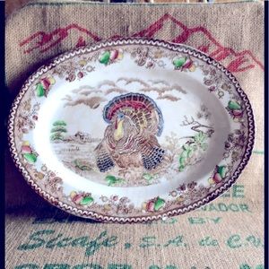 Turkey Platter Wales Vintage Large